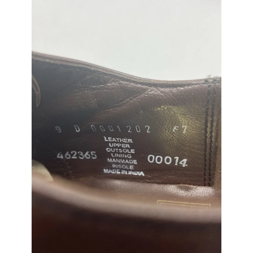 Stacy Adams Men Size 9D Brown Leather Cap Toe Oxford Dress Shoes‎ Classic Formal